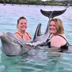 Swimming with Dolphins in Honduras v